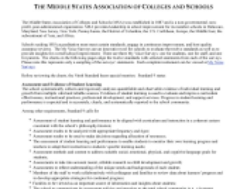 Aligning Accreditation Standards to Quaglia School Voice Surveys: The Middle States Association of Colleges and Schools