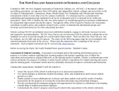Aligning Accreditation Standards to Quaglia School Voice Surveys: The New England Association of Schools and Colleges