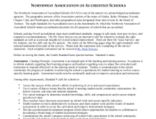 Aligning Accreditation Standards to Quaglia School Voice Surveys: The Northwest Accreditation Commission