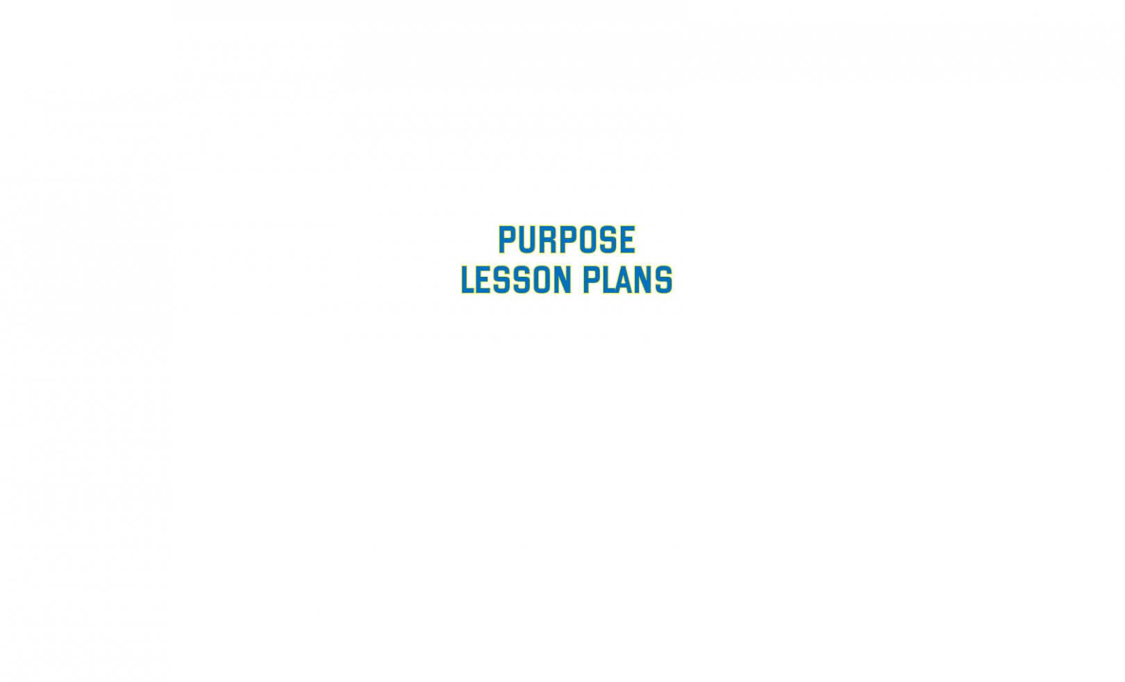 purpose-lesson-plans
